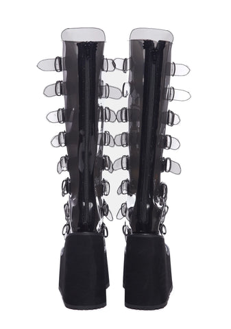 Swing-815C Platform Knee High Boots