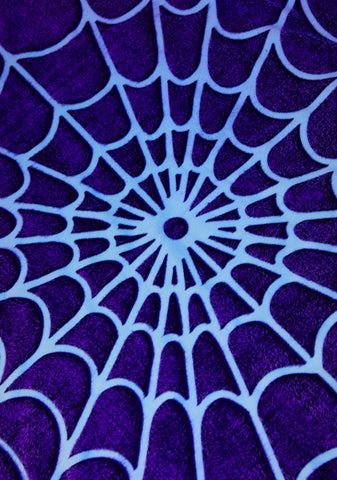 Spiderweb Glow In The Dark Blanket