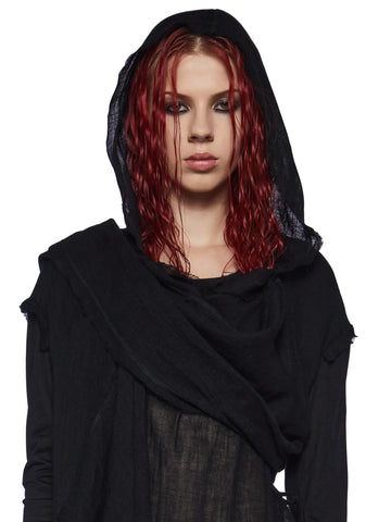 Compression Unisex Hooded Wrap Cardigan