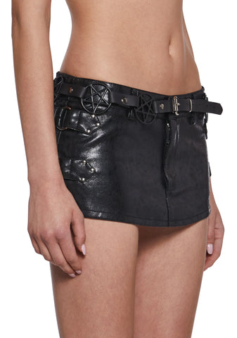 Black Pentagram Belt