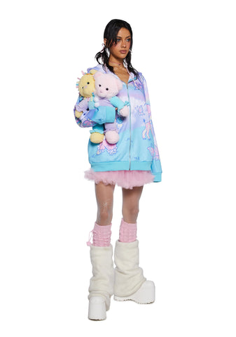 Not So Funhouse Oversized Hoodie - Pastel