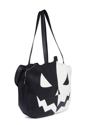A Grin That Glows Mega Tote - Colorblock