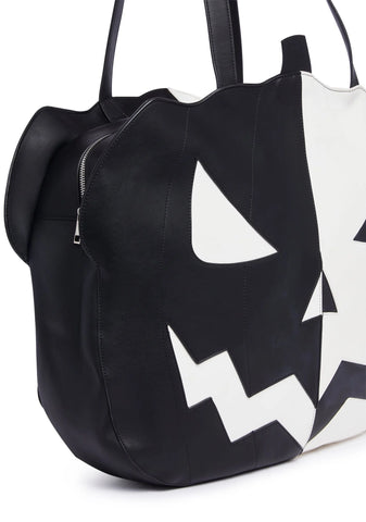 A Grin That Glows Mega Tote - Colorblock