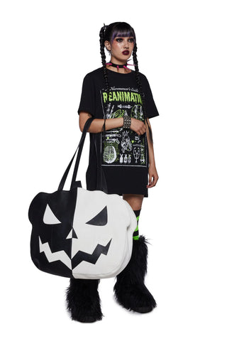 A Grin That Glows Mega Tote - Colorblock