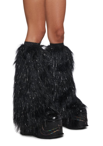 Dark Desert Stomper Furry Leg Warmers