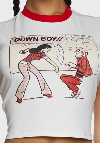 Down Boy Baby Tee