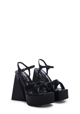 Hiner Platform Heels- Black