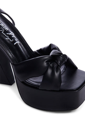 Hiner Platform Heels- Black