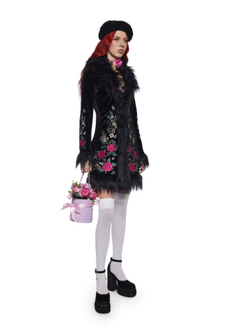 Night Love By Candlelight Velvet Coat