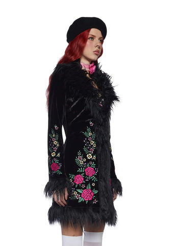 Night Love By Candlelight Velvet Coat