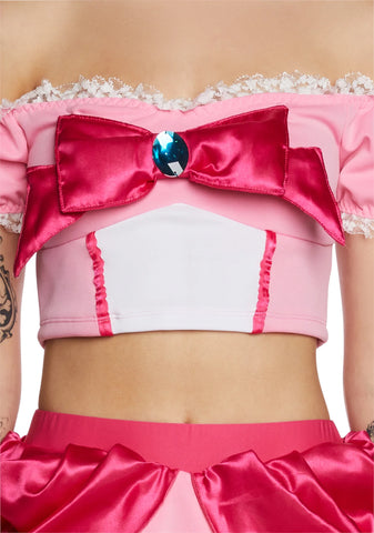 Peachy Princess Cheerleader Costume