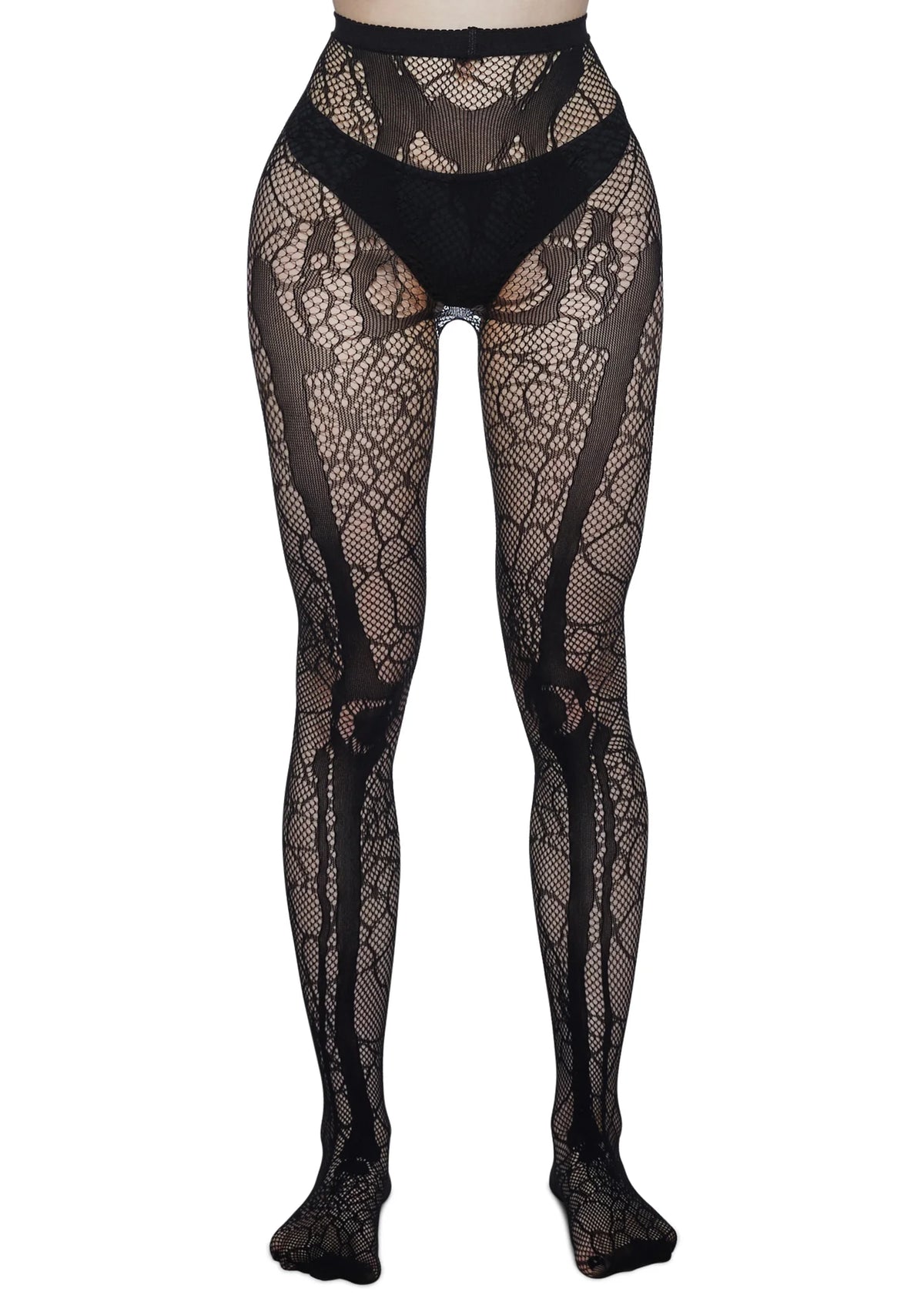 Nightcrawler Fishnet Skeleton Tights