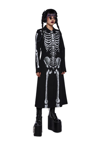 Lurking Horror Skeleton Trench Coat