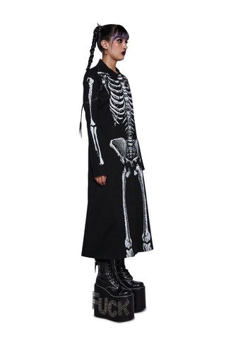 Lurking Horror Skeleton Trench Coat