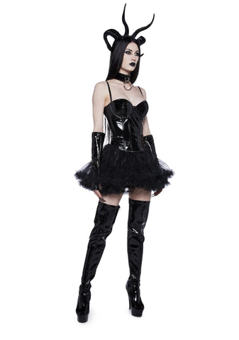 Ruffle Your Feathers Petticoat Skirt - Black