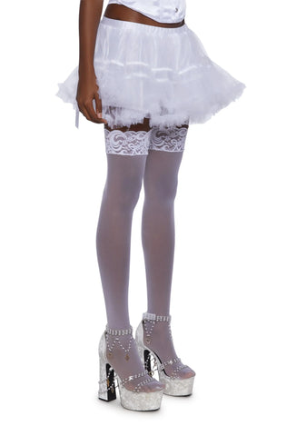 Ruffle Your Feathers Petticoat Skirt - White