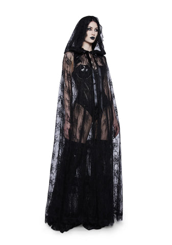 Endless Sorrow Lace Cape