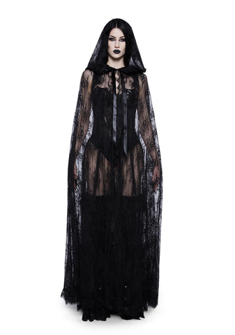 Endless Sorrow Lace Cape