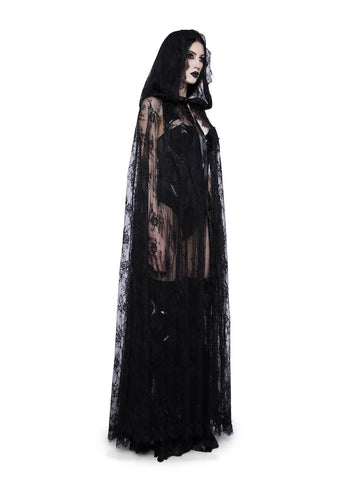 Endless Sorrow Lace Cape