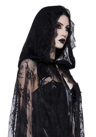 Endless Sorrow Lace Cape
