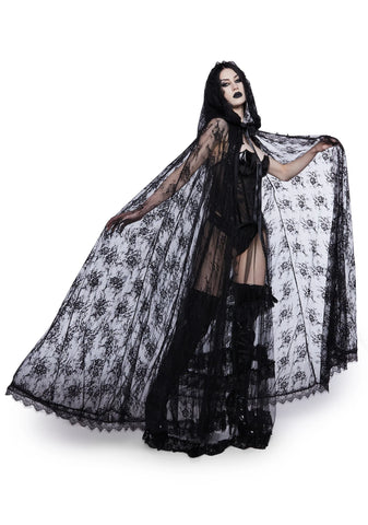 Endless Sorrow Lace Cape