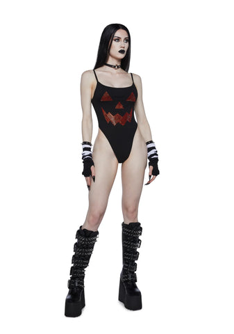 All That Glitters Pumpkin Bodysuit