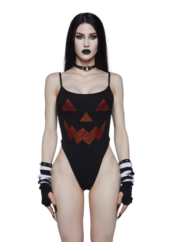 All That Glitters Pumpkin Bodysuit