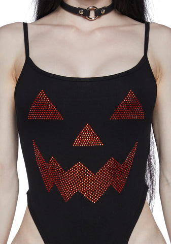 All That Glitters Pumpkin Bodysuit