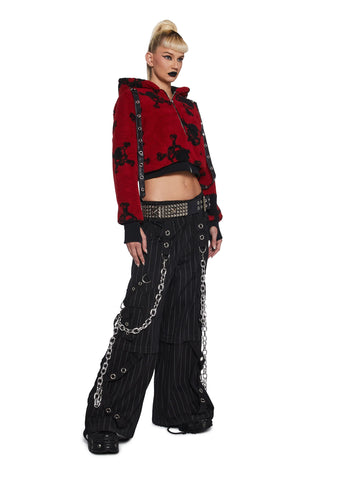 Plain Disguise Hooded Sherpa Jacket