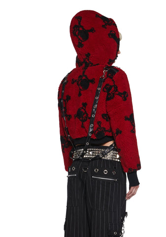 Plain Disguise Hooded Sherpa Jacket