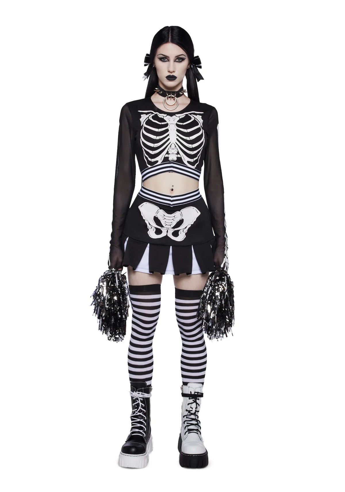 Let's Bone Skeleton Cheerleader Costume