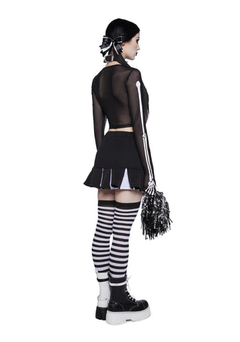 Let's Bone Skeleton Cheerleader Costume