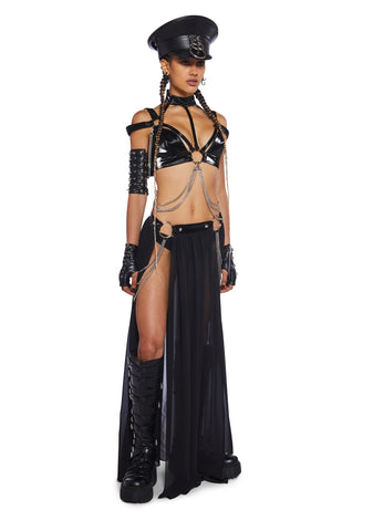 Immersed In Magic Harness Top - Black