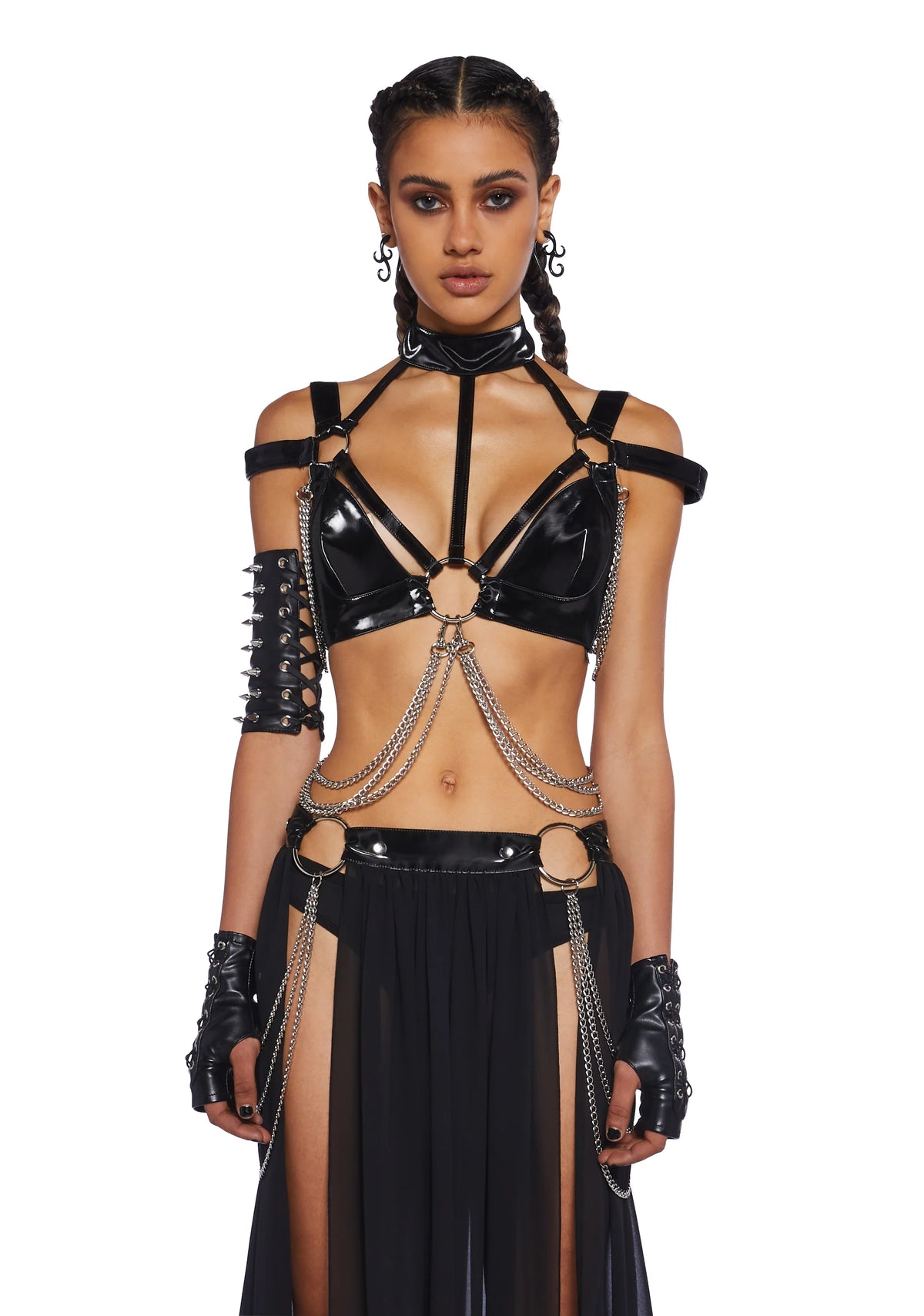 Immersed In Magic Harness Top - Black