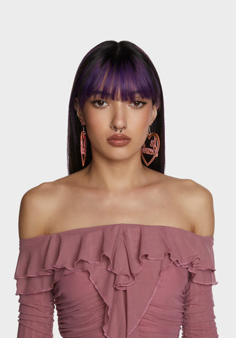 Pink Bimbo Drop Earrings