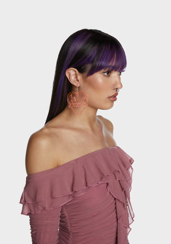 Pink Bimbo Drop Earrings