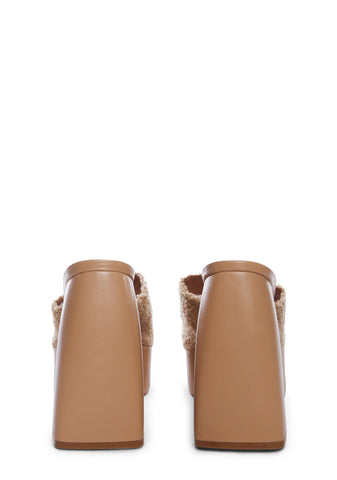 Natural All The Feels Platform Heels