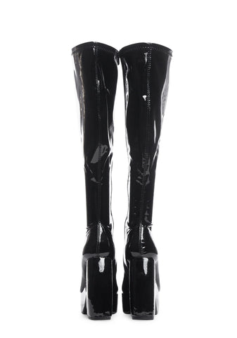 Wicked Head Versus Heart Platform Boots