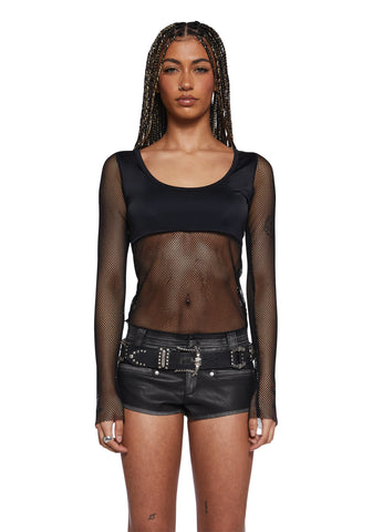 Wilcox Fishnet Top