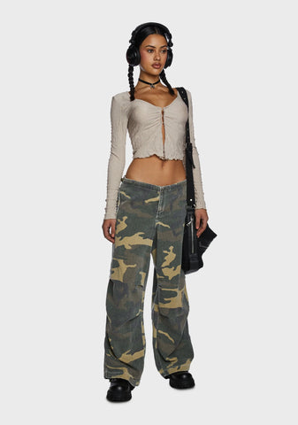 Camo Baggy Tech Pants