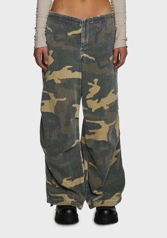 Camo Baggy Tech Pants