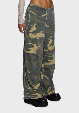 Camo Baggy Tech Pants