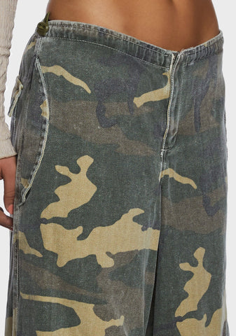 Camo Baggy Tech Pants
