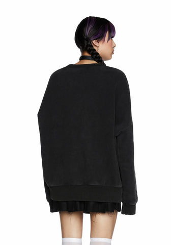 Distressed Soul Oversized Sweatshirt