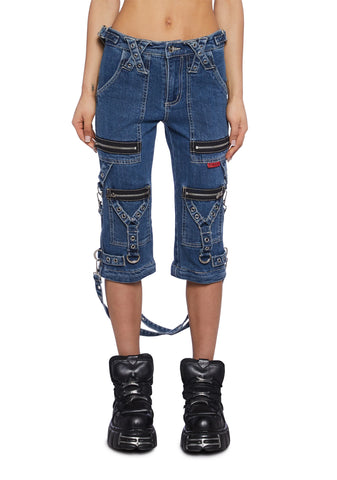 Zip to Zip Pants - Blue Denim