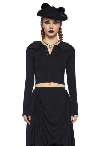 Just Wing It Collared Top