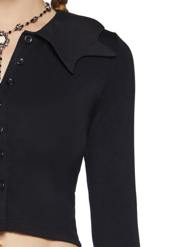 Just Wing It Collared Top