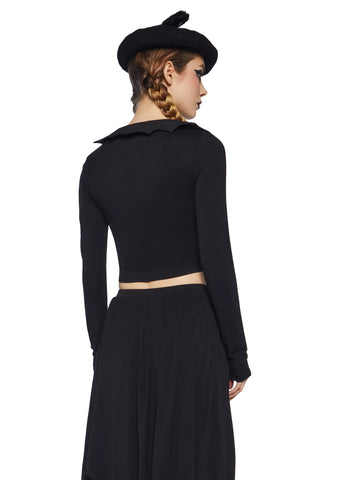 Just Wing It Collared Top