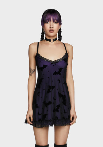 Bat Vibes Only Mini Dress