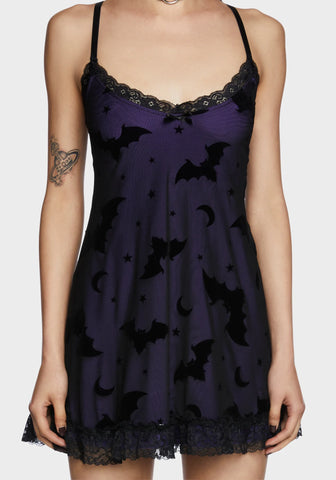 Bat Vibes Only Mini Dress